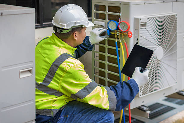 Professional Heat Pump Repair technician working in Walkertown, NC